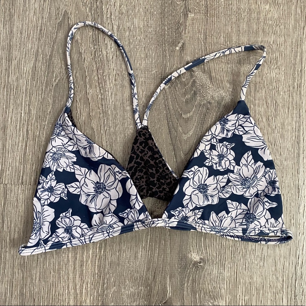 *SOLD*Acacia Swimwear Shaka Top in Blue Magnolia